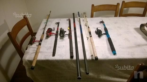 Set canne da pesca pescare canna mulinello TOP foto-1827