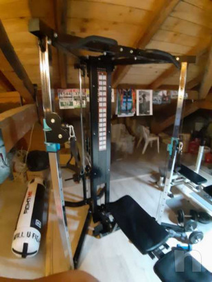 Palestra multifunzione con cavi e panca foto-35512