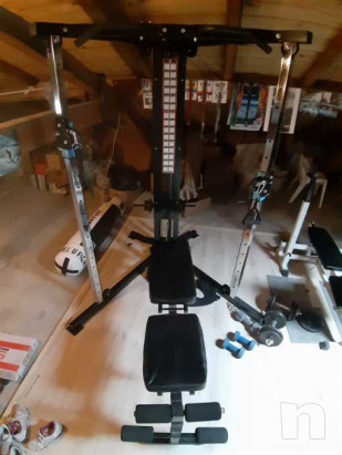 Palestra multifunzione con cavi e panca foto-35511