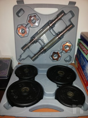 Panca domyos + bilanciere + valigetta  foto-3065