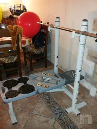 Panca domyos + bilanciere + valigetta  foto-1862