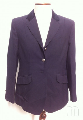 Giacca equitazione Daslo da Donna per competizione ippica Blu TG 48  foto-18832