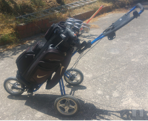 SET  DA GOLF NIKE 10 ferri   carrello   borsa Nike nuova    foto-19244