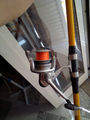 Combo surf casting canna,mulinello ,picchetto foto-37360