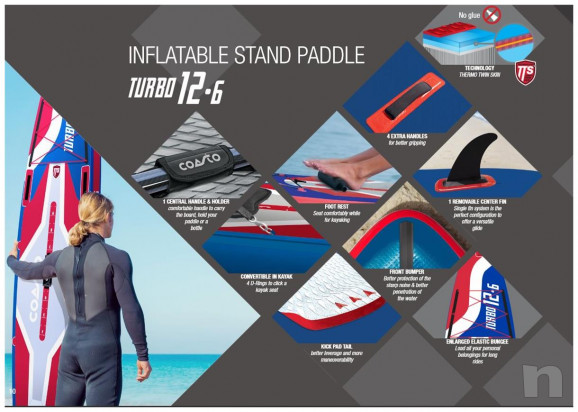 Sup gonfiabile 12'6" turbo - convertibile in kayak foto-38473