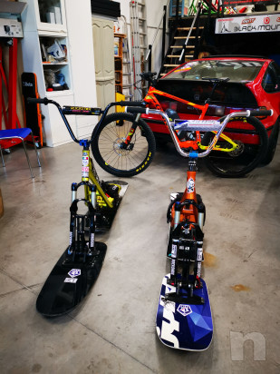 Snowscoot snow scoot moto bici sci da neve dh downhill freeride free ride snowmoto  foto-39658