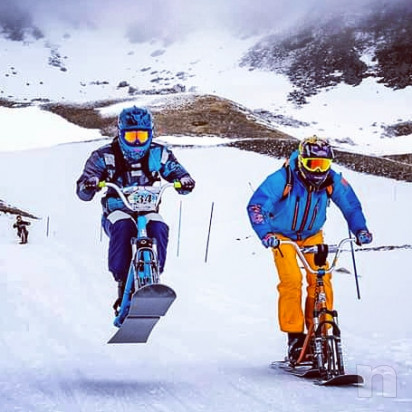 Snowscoot snow scoot moto bici sci da neve dh downhill freeride free ride snowmoto  foto-20318