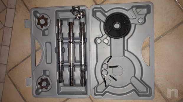 Valigetta con pesi in ghisa e manubri foto-20501