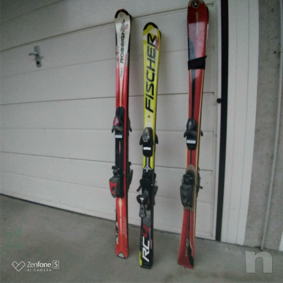 SCI ADULTO USATI con bastoncini foto-20914