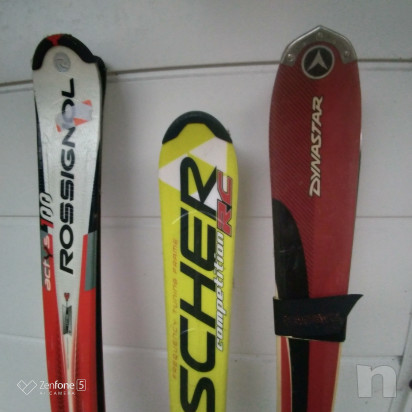 SCI ADULTO USATI con bastoncini foto-40908