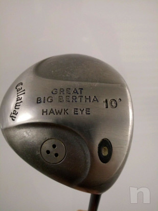 golf driver callaway hawkeye come nuovo con cover foto-21536