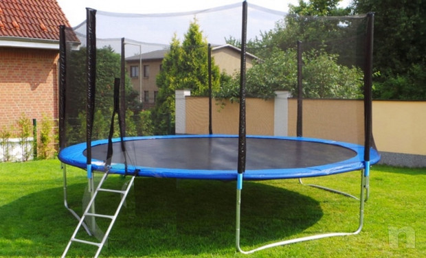 Trampolino tappeto elastico esterno da giardino Jumping Diametro 245cm Nuovo foto-21837