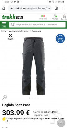 Haglofs SPITZ Pantaloni Gore-Tex Guscio, taglia L foto-43038