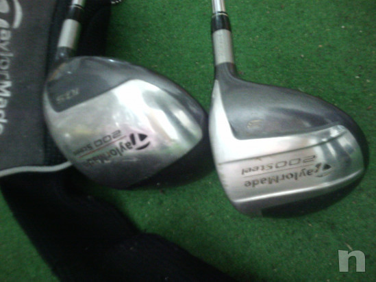 golf driver e legno 3 taylormade 200 con cover foto-22030