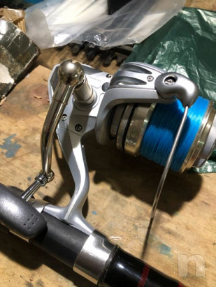 Mulinello shimano 5500 con canna browning foto-43639