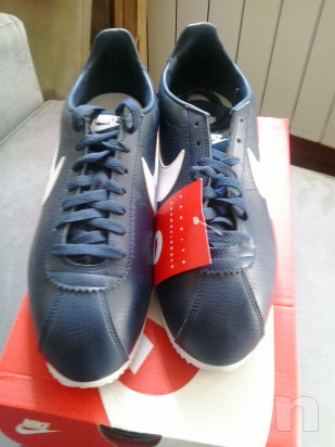 Nike Cortez originali mod. Classic Leather Midnight Navy/White  foto-44171