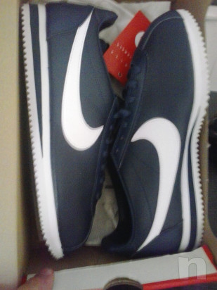 Nike Cortez originali mod. Classic Leather Midnight Navy/White  foto-44173