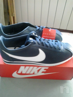 Nike Cortez originali mod. Classic Leather Midnight Navy/White  foto-44172