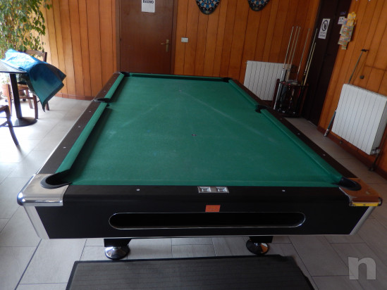 Tavolo da biliardo semiprofessionale per pool dimensioni internazionali 285x160x80 cm , piano gioco 254x127 cm, usato da 2 anni foto-23034
