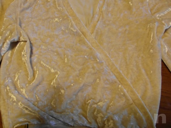 Scaldacuore incrociato in ciniglia tg. S foto-3958