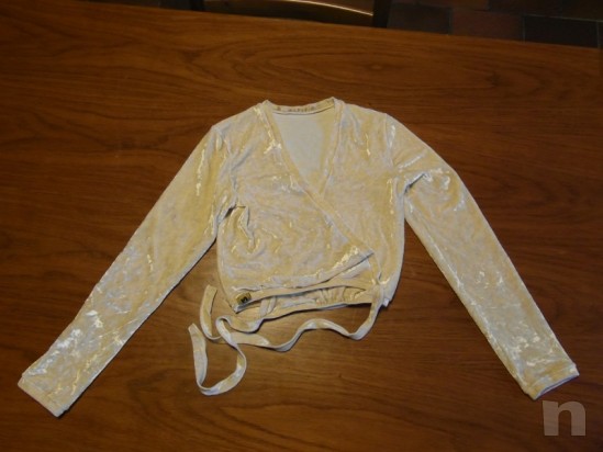 Scaldacuore incrociato in ciniglia tg. S foto-2306