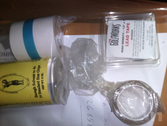 solvente grips golf   tape  2 rotoli nastro piombato lotto clubmaker foto-23135