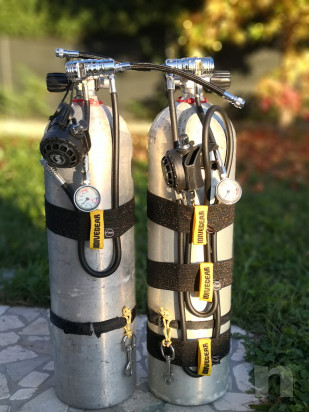 Set 4 elastici NUOVI per bombola alluminio S80, altezza 6 cm (80 euro) foto-45690