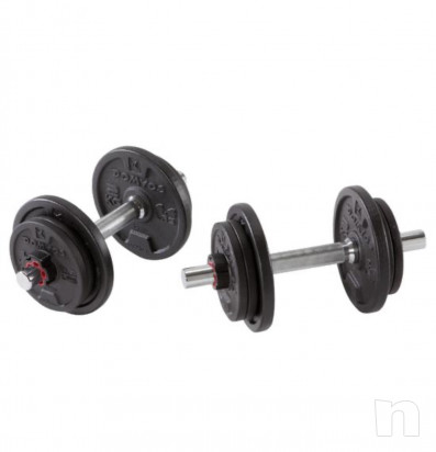 KIT MANUBRI BODYBUILDING 20KG foto-23265