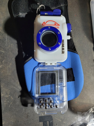 MACCHINA FOTOGRAFICA NIKON   CUSTODIA NIMAR 60 mt.   FLASH foto-46094