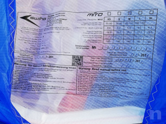 Parapendio Swing Mito 2016 M 85-110Kg foto-47781