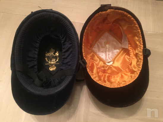 Cap da equitazione nero e marrone   foto-48798