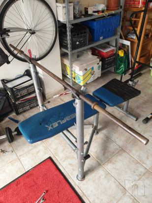 Panca piana con bilanciere 20kg foto-24547