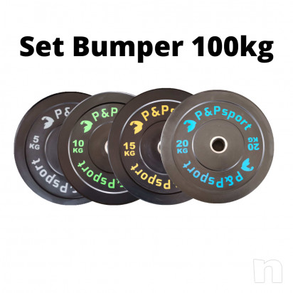 Set Dischi Bumper 100kg foto-24619