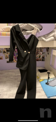 Tuta lunga monospalla, elasticizzata per danza foto-24685