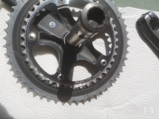 Guarnintura Shimano Dura-Ace carbonio con corone 53/39 e pedivelle  foto-49252