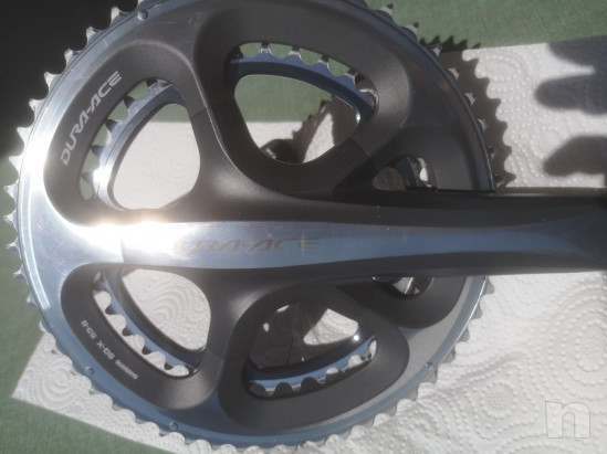 Guarnintura Shimano Dura-Ace carbonio con corone 53/39 e pedivelle  foto-24751