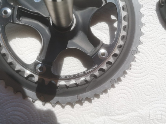 Guarnintura Shimano Dura-Ace carbonio con corone 53/39 e pedivelle  foto-49253
