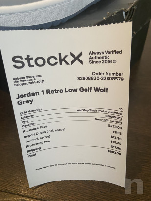 Jordan 1 Retro Low Golf Wolf tg 44 foto-50259