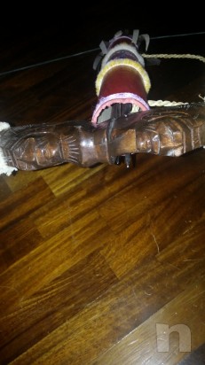 Arco in legno Ichkory della tribu' Arikara foto-4367