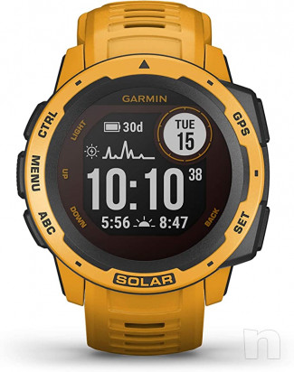 Garmin Instinct Solar, Sunburst - Smartwatch Gps Ultra-Resistente con Ricarica Solare foto-25292