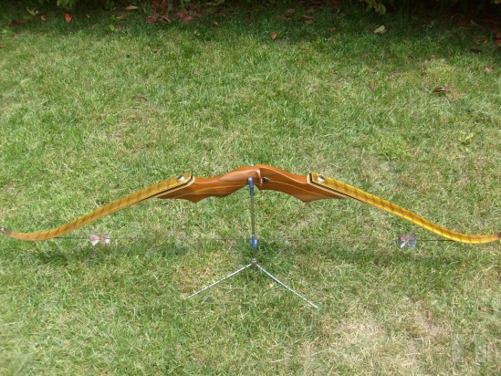 Arco custom Snake skin bow con flettenti ricoperti con vera pelle di serpente foto-2540