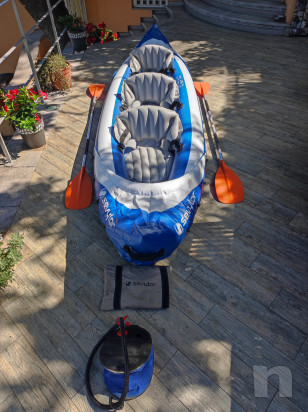 Kayak Sevylor Tahiti Plus Pro, come nuovo, completo di 2 pagaie e pompa a pedale per gonfiaggio. foto-25744