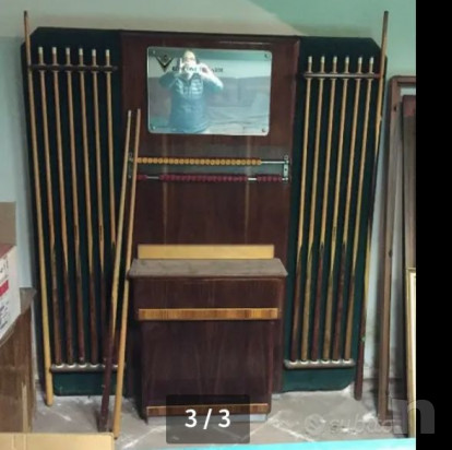 Tavolo Da Biliardo Con Gambe, Stecche E Palline Incluse - 92x50x68 Cm Pronto Per Giocare - Foto 11