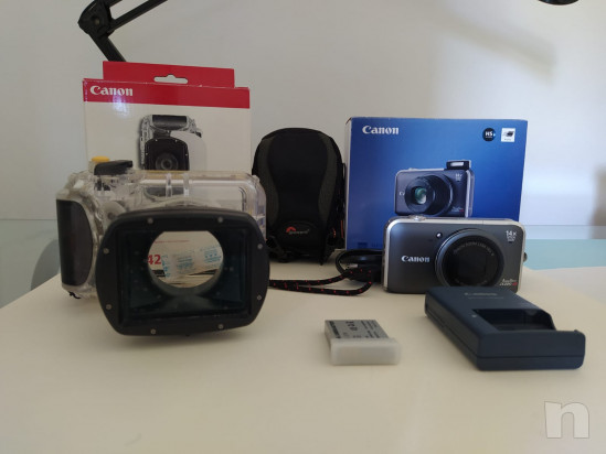 Canon Powershot sx220hs con custodia subacquea originale  foto-25991
