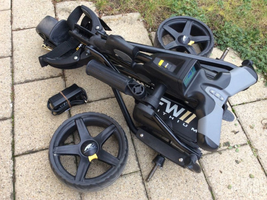 Carrello da golf, Powakaddy FW II, nuovo Lith. Batt. foto-52159