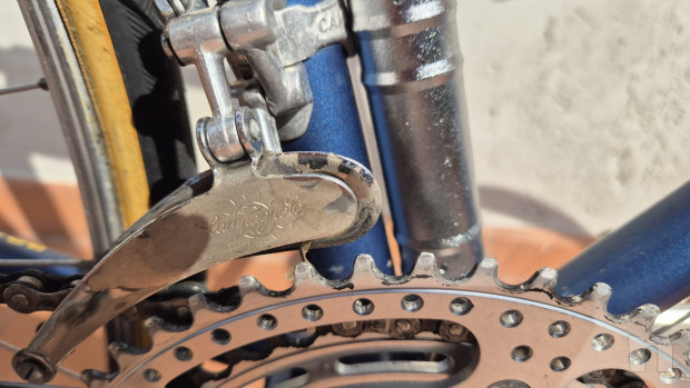 Bicicletta Eroica da corsa Branca degli anni '70. foto-52799