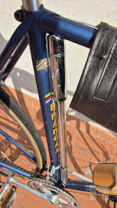 Bicicletta Eroica da corsa Branca degli anni '70. foto-52800