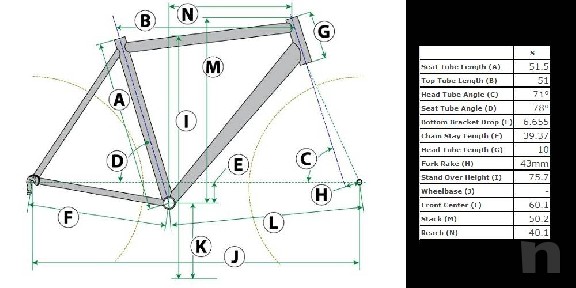 Telaio Lynskey T230 in titanio forcella Columbus Carve in carbonio foto-4652