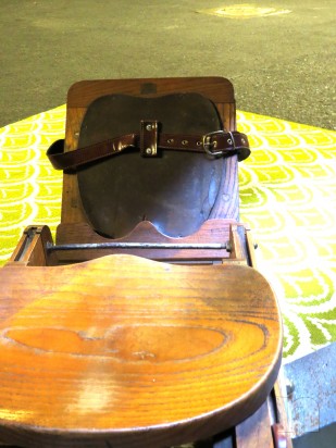 Vogatore d'epoca in legno massello foto-4891