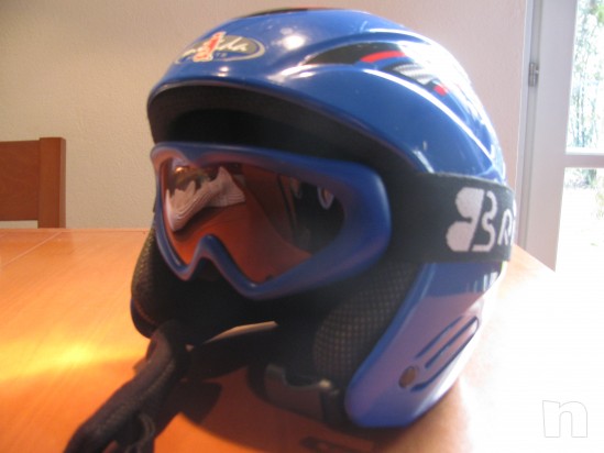 casco da sci bambino con mascherina foto-2986